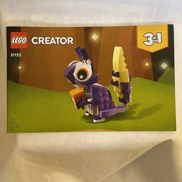 4 Lego Creators Manual ONLY 31125 Alternative Build 3 in 1 - Owl, Squirel 2 Deer - Picture 4 of 7